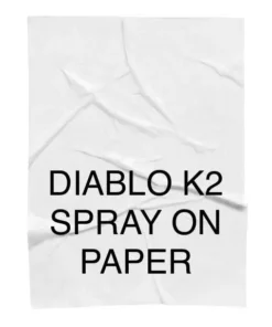 diablo k2 spray on paper